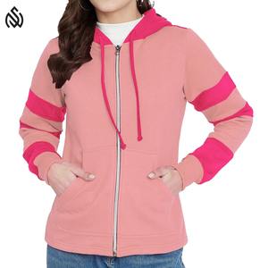 Sudaderas con capucha con cremallera para mujer al por mayor de fábrica, ropa informal de secado rápido, sudaderas con capucha sólidas con estampado de logotipo personalizado ligero OEM - Product Image 1