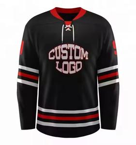 Uniforme de hockey sur glace sublimé entièrement par teinture Vente en gros Maillots de hockey sur glace pour hommes 100% Polyester Uniforme de hockey sur glace pour hommes - Product Image 1