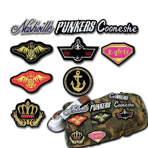 Parches Bordados Personalizados con Diseño de Alfabeto, Ecológicos, de Chenilla, para Coser, con Insignia de Escudo Gris, Número 8 Alado - Product Image 5