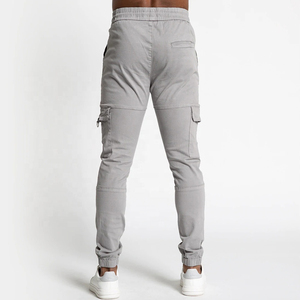 Gran oferta 2025, nuevos pantalones Cargo con múltiples bolsillos, pantalones informales de moda de Color sólido personalizados para hombre, aceptamos OEM - Product Image 2