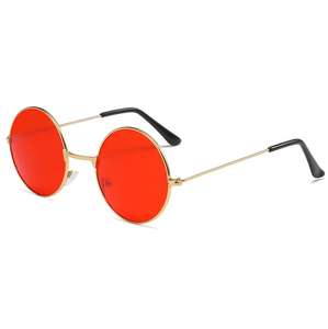 Vente directe d'usine, lunettes de soleil rondes colorées et tendance - Product Image 3