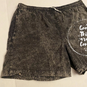 Venta al por mayor francés Terry ácido lavado corto de algodón Vintage Sun Faded pantalla impresa ácido lavado pantalones cortos para los hombres - Product Image 4