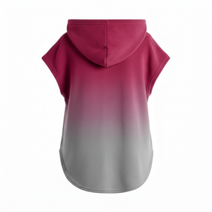 Sweats à capuche sans manches pour femmes, ourlet arrondi, couleurs personnalisées, tailles personnalisées, design de haute qualité, coton, prix de gros, réduction en gros - Product Image 4