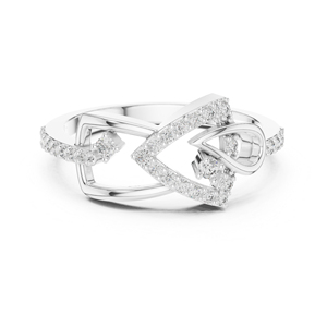 แหวนหมั้นเพชรทรงกลมสีเหลืองทอง 14K สำหรับผู้หญิง |   เพชรที่เพาะเลี้ยงใหม่ - Product Image 4