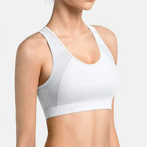 Soutien-gorge de sport pour femmes pour la gymnastique, le yoga et le fitness avec bonnets rembourrés à soutien élevé et design à dos nageur - Product Image 2
