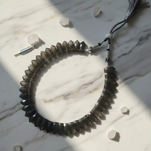 Collier ras du cou en labradorite de haute qualité, design élégant, pierre naturelle de qualité supérieure, colliers à perles fins, vente en gros - Product Image 2