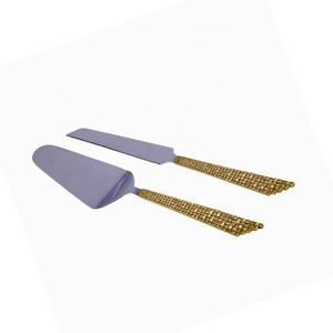 2025 Handmade Standard Design Cutlery Set Dining Table Decoration Metal Cake Cutting Knife Server Wedding Parties Resin INS <b>Box</b> - Product Image 3