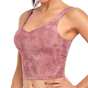 Haut pour Impact soutien-gorge de sport pour femmes soutien élevé sans couture Gym Yoga porter qualité grande taille respirant Fitness vêtements avant - Product Image 3