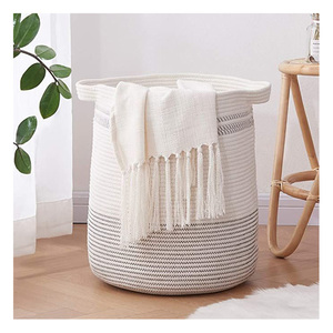 Sustainable Living Handcrafted Jute & Cotton Baskets A Fusion of Tradition & Style New Design Home and Hotels Woven Technics - Product Image 2