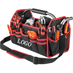 Bolsa <span class=keywords><strong>de</strong></span> Herramientas Plegable Impermeable Personalizada, Grande y Vacía, con Correa <span class=keywords><strong>de</strong></span> Hombro Ajustable y Asa <span class=keywords><strong>de</strong></span> Transporte, para Electricistas Domésticos - Product Image 1