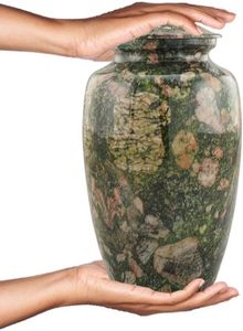 Handmade <b>Large</b> Adult Size Mosaic Aluminium Glass Cremation <b>Urn</b> Individual Tiles Hand Applied Unique Funerals Funeral Supplies - Product Image 5