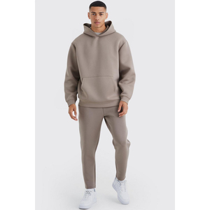 Unisex Organic Cotton Hoodie Sweatpants <b>Jogger</b> <b>Sets</b> Custom Tracksuit for Men Breathable <b>Plus</b> <b>Size</b> Solid Pattern Low MOQ - Product Image 6