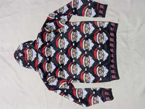 Sweat à capuche zippé intégral pour homme, style hip-hop, patchwork uni, double capuche, en molleton de coton 3D, style gothique, vente en gros - Product Image 2