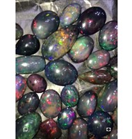 Opale naturelle éthiopienne brute certifiée IGI, polissage brillant, bijoux fantaisie faits main multicolores, cadeau du Nouvel An, pierre de naissance d'octobre