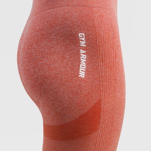Pantalones Cortos Deportivos Sin Costuras con Degradado Naranja, Talla XL, Elásticos en 4 Direcciones, con Efecto Push-Up, Hechos de Spandex/Nylon, Suministro ODM - Product Image 5