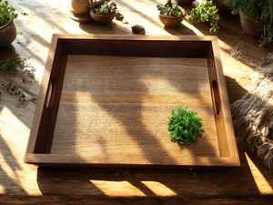 ถาดเสิร์ฟไม้ทำด้วยมือแบบสั่งทำ | สั่งทำ | วอลนัท, เมเปิ้ล, สีม่วงและอื่นๆ | ของขวัญส่วนบุคคลหรือสำเนียงที่บ้าน - Product Image 5