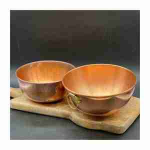 Cuenco de cobre de alta calidad, artesanía de Metal pulido hecha a mano para acampar, muy buscado en la India, venta al por mayor con precio razonable - Product Image 1