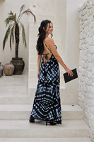 Kaftan Bohème Luxueux pour Femme, Tenue de Plage Écologique, Coupe Ample Maxi, Romantique et Sexy, Bretelles Fines, en Viscose