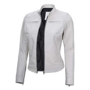 Veste en cuir respirante de haute qualité pour femmes, nouvelle mode, veste varsity élégante, vêtements d'extérieur tendance, streetwear confortable - Product Image 2