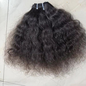 Grado 15A Templo indio Cutícula alineada Virgen Extensiones de cabello humano crudo Sin procesar Sur DE LA India Proveedor mayorista - Product Image 1