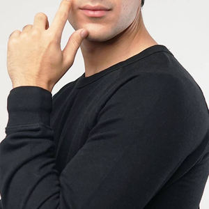 Sweatshirts d'hiver à col rond avec logo à carreaux pour hommes-Sweatshirts à capuche en polaire personnalisables - Product Image 3