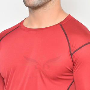 เสื้อยืดฟิตเนสสำหรับผู้ชายเสื้อยืดฟิตเนสขนาดพลัสแห้งเร็วออกแบบได้ตามต้องการ - Product Image 5