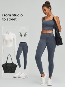 สปอร์ตบราไร้รอยต่อเอวสูงสำหรับผู้หญิงสปอร์ตบราสำหรับเล่นกีฬาฟิตเนสยิมโยคะ - Product Image 6