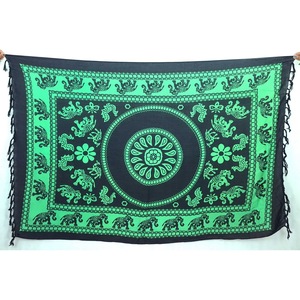 ผ้าโสร่งพิมพ์ลายแมนดาลาจากฮาวายผ้าเรยอน100% PR0187-05-180ออกแบบได้ตามต้องการ - Product Image 1