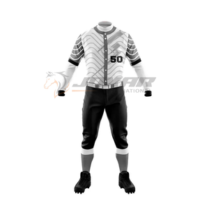 Nouveau 2025 ensemble d'uniformes de baseball sublimés personnalisés avec maillot et pantalon en tissu respirant évacuant l'humidité, parfait pour la vente - Product Image 1