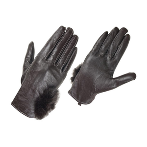 Guantes de cuero genuino para hombres y mujeres, Forro cálido de invierno, duraderos, transpirables, para exteriores, para clima frío, guantes de moda - Product Image 3