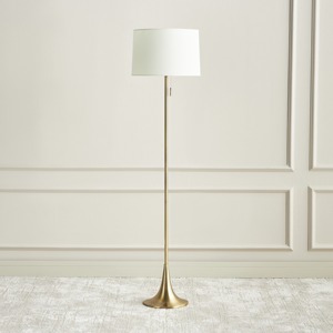Lampadaire en tissu blanc en forme de champignon pour la décoration intérieure de salon de luxe moderne, élégant, support doré LED pour la maison et le bureau - Product Image 3