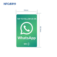Carte NFC personnalisée pour les réseaux sociaux, carte à taper pour Facebook, Instagram, WhatsApp, Google Review, YouTube Follow, marketing d'entreprise
