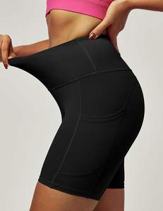 Custom logo PU-MA NI-KE Biker <b>Shorts</b> <b>Women</b> 6" Tummy Control Activewear <b>Compression</b> <b>Shorts</b> Tights Mens <b>Women</b> Sports Gym <b>Shorts</b> - Product Image 3