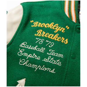 Chaqueta Bomber Varsity de Invierno Personalizada con Logotipo Bordado en Chenilla, de Secado Rápido, Transpirable, de Algodón y Lana para Hombre - Product Image 5