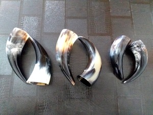 Cuerno Natural para Beber Estilo Vikingo de Alta Calidad Pulido Ecológico Diseño Animal de Cuerno de Búfalo - Product Image 5