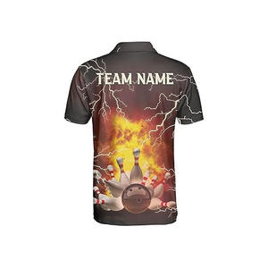 Best Selling Unisex <b>Bowling</b> Jersey Compression T-<b>Shirt</b> Reversible Printed High Quality Gym Wear Fitness Sportswear - Product Image 3