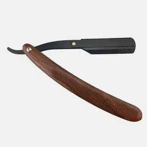 Mango de madera Barbero Maquinilla de afeitar recta Precios baratos - Product Image 1