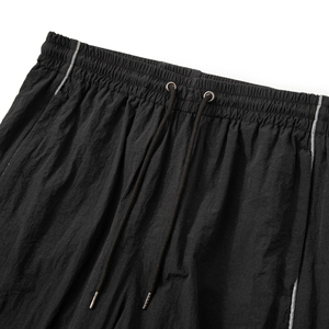 Chándal Cortavientos Arrugado de Moda Urbana al por Mayor, Diseño de Logotipo Personalizado, Conjunto de Dos Piezas de Poliéster Transpirable para Hombre - Product Image 4