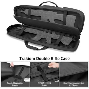 Trakiom 36 Inch Soft Sporting Case Double Backpack Professional Sporting Accessory Bag Lockable Zippers Molle Webbing Padded - Product Image 2