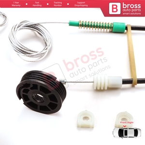 Kit de réparation de lève-vitre BWR1001 Droit pour C70 MK1 872 1996-2002 Coupé 2 portes 9467885 - Product Image 6