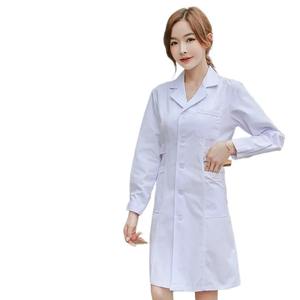 Venta al por mayor de uniformes de Enfermería de hospital conjuntos de cuello alto de manga corta de tela tejida traje de enfermera - Product Image 1