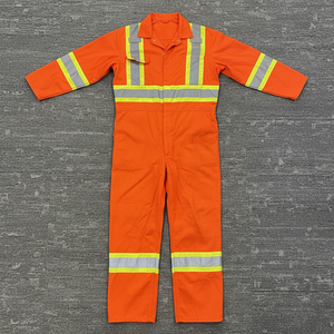 Overol de Seguridad para Hombre, ANSI Clase 2, EN ISO 20471 CLASE 2, Cinta Reflectante, Azul, Transpirable, Algodón y Poliéster - Product Image 4