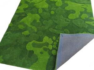 Tapis moderne fait main, tapis texturé abstrait vert |   Tapis d'intérieur à motifs organiques |   Tapis de salon |   Chambre à coucher sur mesure - Product Image 3