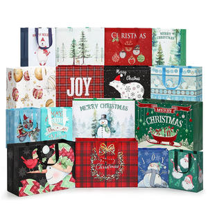 Taille moyenne motif mignon imprimé image de Noël sac non tissé fait à la main personnalisé noël shopping cadeau projets d'artisanat - Product Image 5