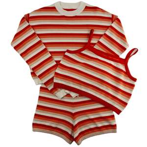 Ensemble sportif d'été pour femmes, t-shirt et short en coton, taille XS, motif uni, pour les activités de plein air - Product Image 6