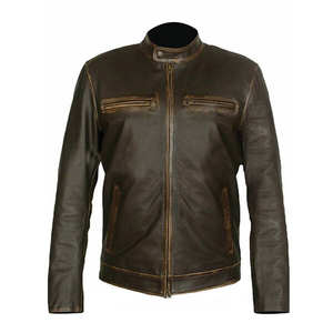 Windproof high quality best design breathable <b>Men</b> Leather <b>Jackets</b> pockets <b>Jacket</b> Premium quality low price <b>Men</b> Leather <b>Jacket</b> - Product Image 4