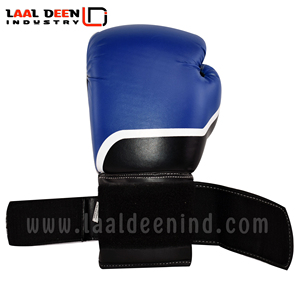 Gants de boxe professionnels personnalisés bon marché, Logo personnalisé d'usine de chine Offre Spéciale produit dans un noir, rouge et bleu chinois - Product Image 5