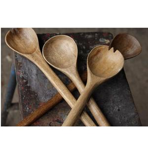 Dessus de table de cuisine fait à la main de haute qualité belle qualité bois naturel fini acacia manguier bois émail derniers ensembles de couverts de conception - Product Image 1