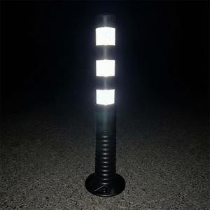 10 Postes Delimitadores de Plástico PVC de 7.5x3.15 Pulgadas, Flexibles, Negros - Product Image 4