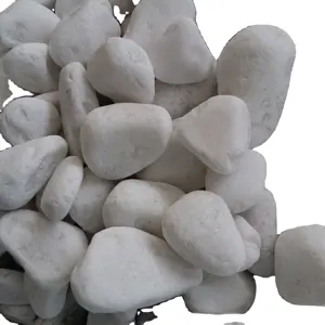 Блестящие белоснежные гальки rive rock stone